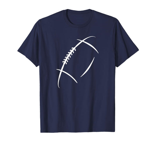 American Football Player And Fan Gear Co Unisex Adult Classic Fit Short Sleeve T-Shirt Black Small Football Silhouette
