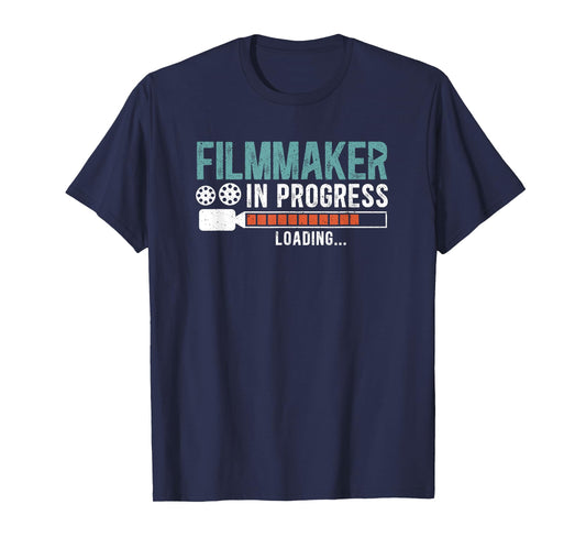 SHIRTSIDE Film Maker Unisex-Adults Black T-Shirt Movie Maker Editor T-Shirt Small