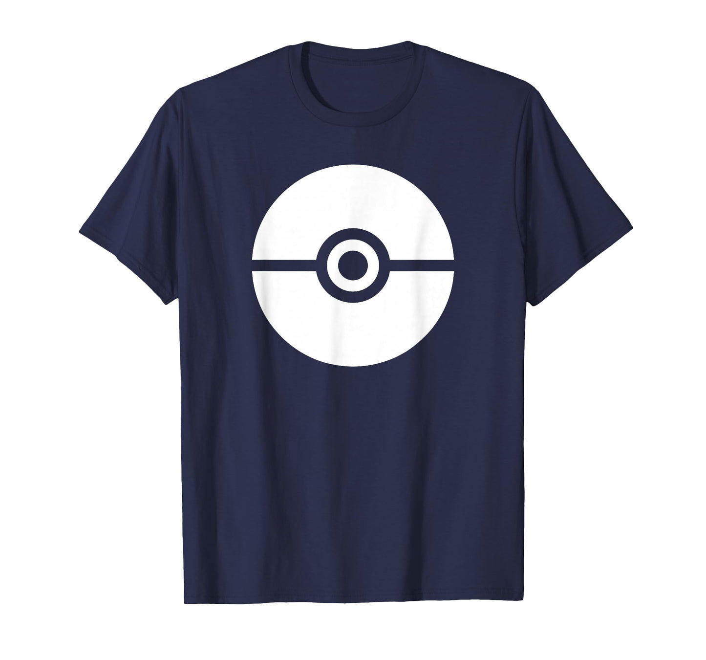 Pokémon Simple White Pokéball Logo T-Shirt