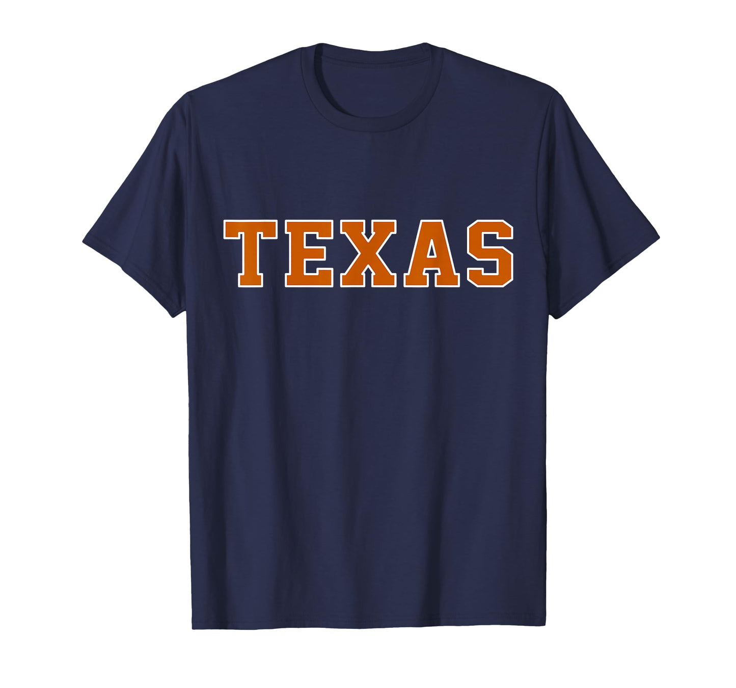 Vintage Texas Men Texas Women Retro Orange T-Shirt Tee Gift T-Shirt