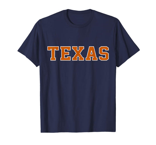 Vintage Texas Men Texas Women Retro Orange T-Shirt Tee Gift T-Shirt