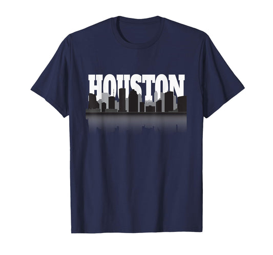 Houston The City Wit No Limits Skyline Silhouette T-Shirt