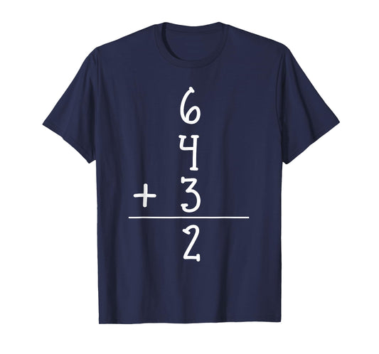 Funny Baseball Gift 6+4+3 2 baseball Double Play T-Shirt