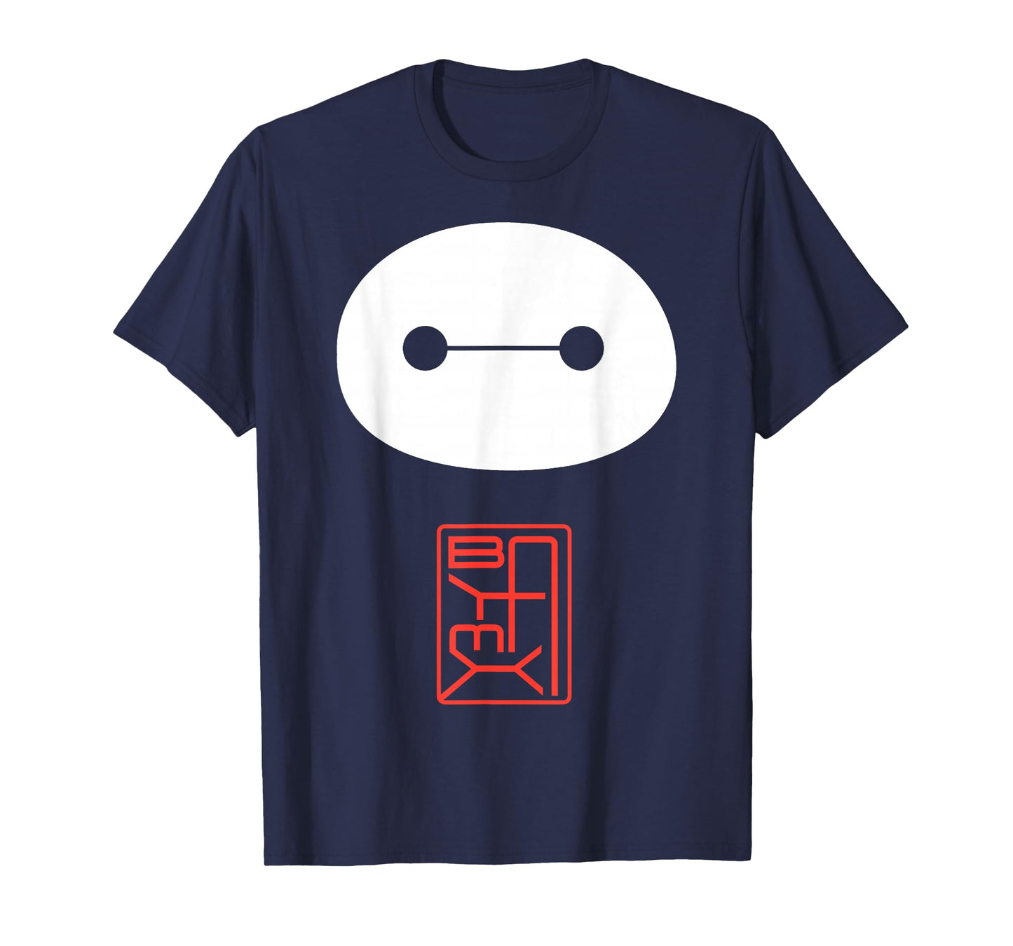 Disney Big Hero 6 Baymax Face Kanji Poster T-Shirt