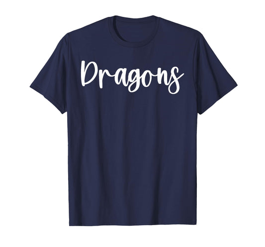Dragons School Spirit Team Mascot Game Night T-Shirt