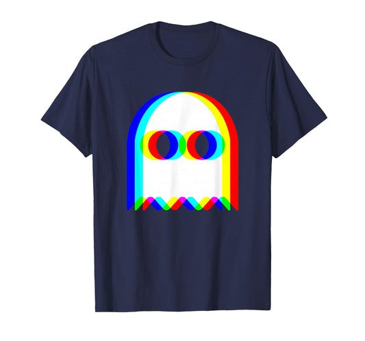 Funny Ghost Trippy Vaporwave Halloween Techno Rave EDM Party T-Shirt