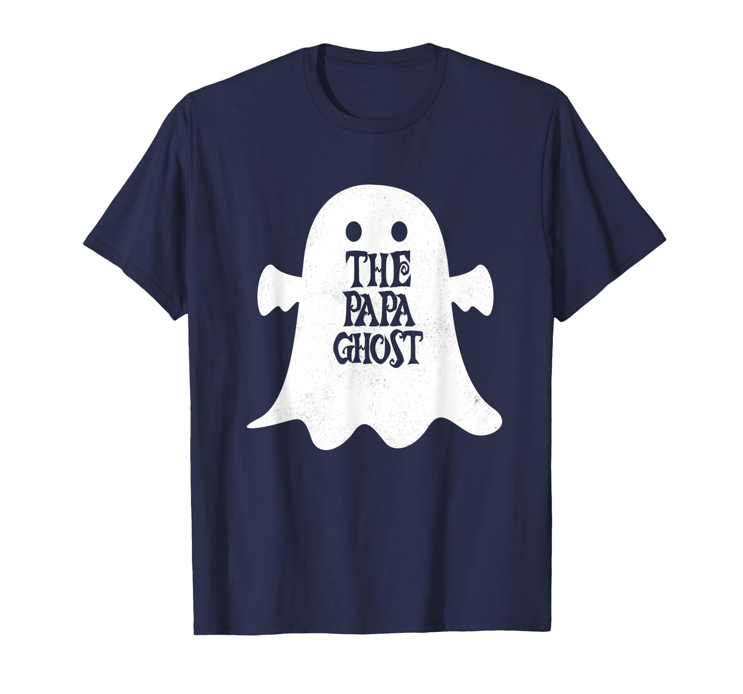 Mens Papa Ghost Matching Family Group Halloween Party T-Shirt
