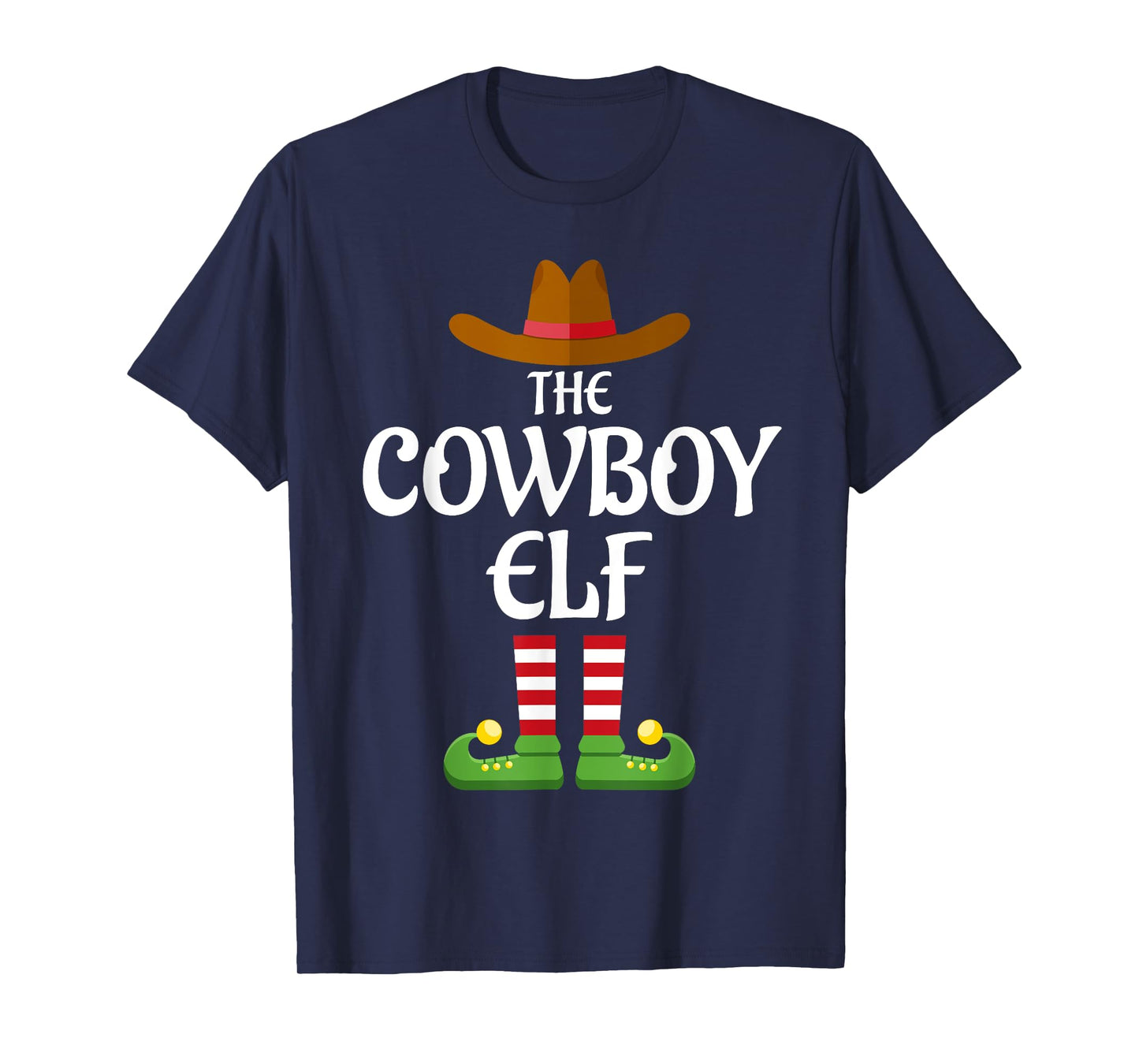 Cowboy Elf Family Matching Group Christmas Country T-Shirt