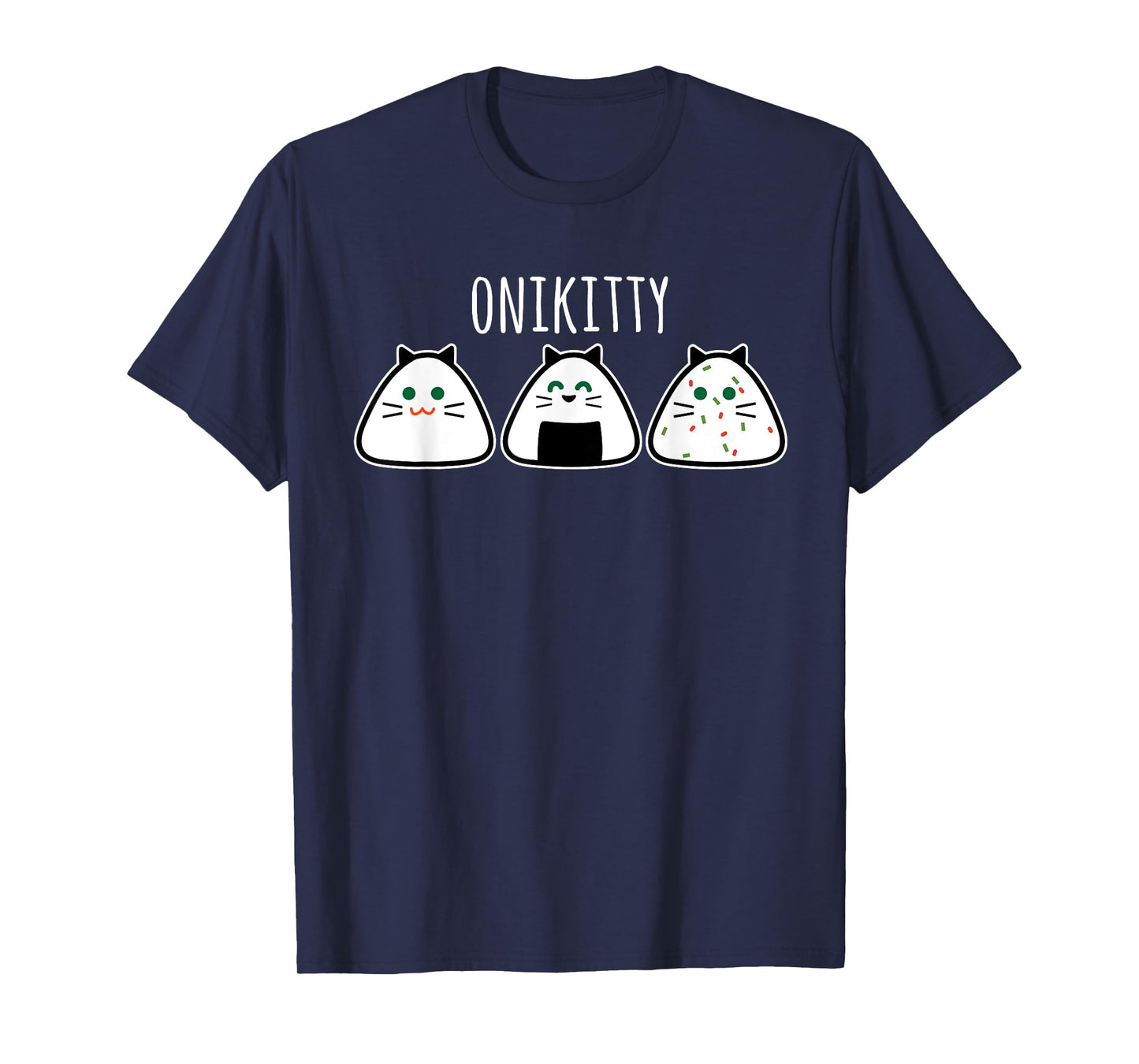 Funny Cat Kawaii Onigiri, Funny Cat T-Shirt