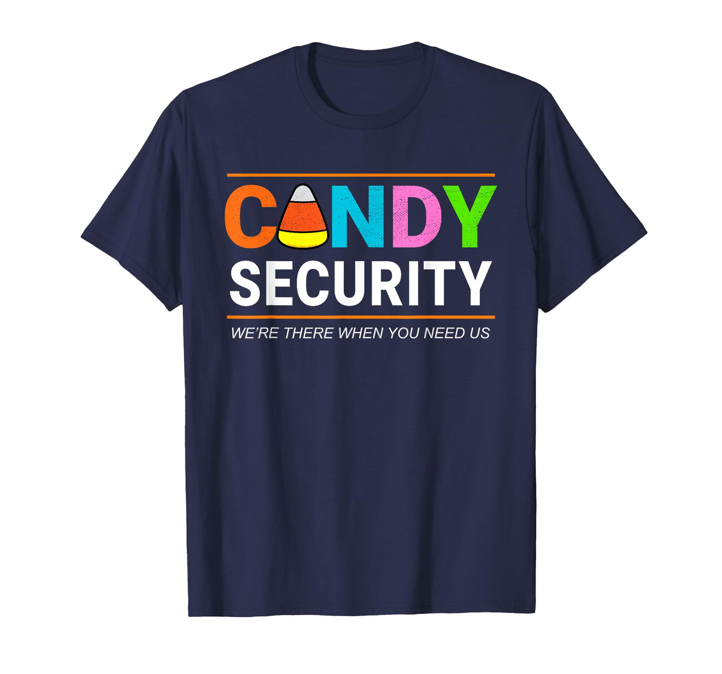 Halloween Candy Corn CANDY SECURITY Funny Halloween T-Shirt