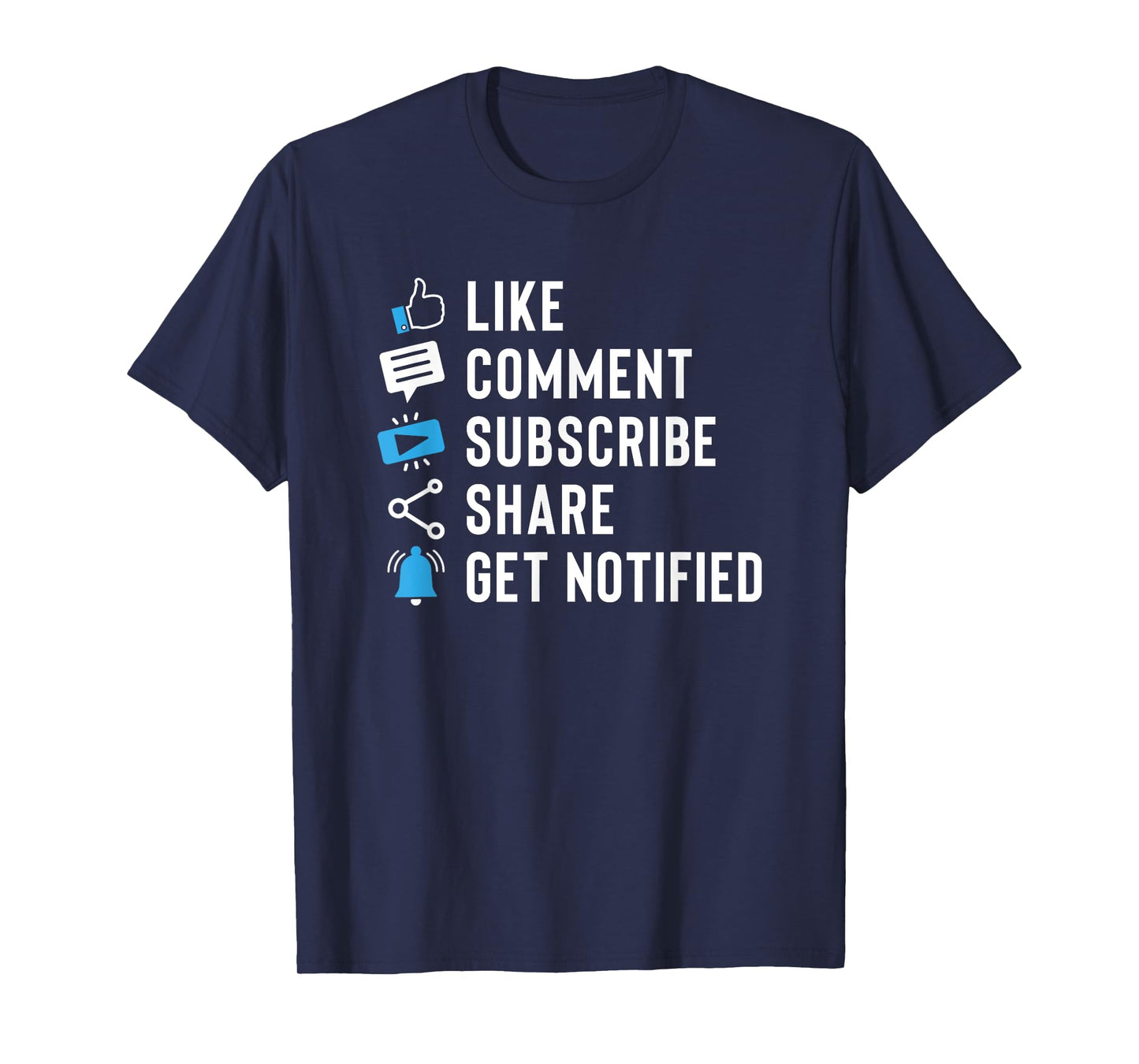 Like Comment Subscribe Share Vlogging Blog Traveler Blogger T-Shirt