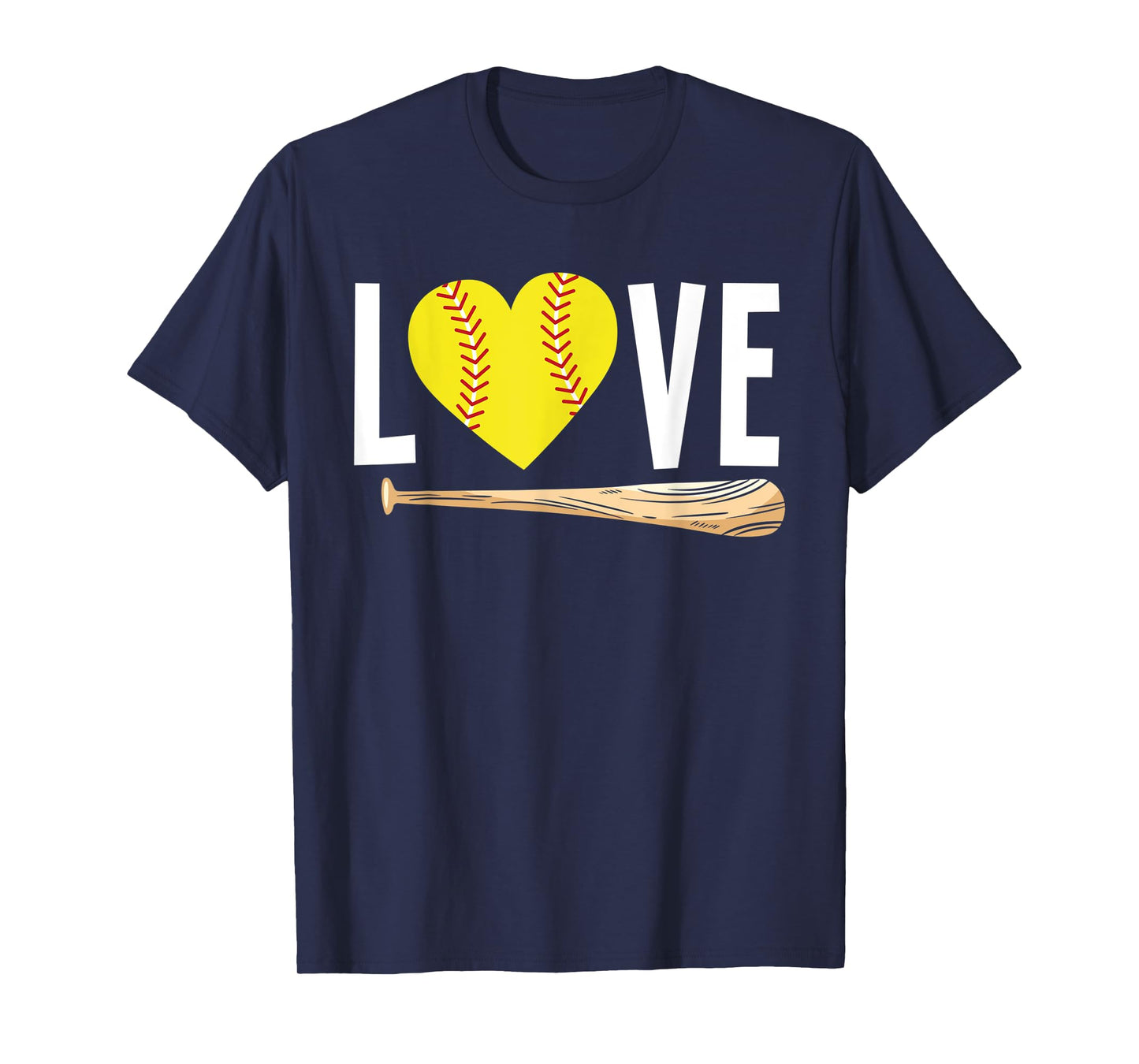 Love Softball Player Girls Teens Funny Softball T-Shirt