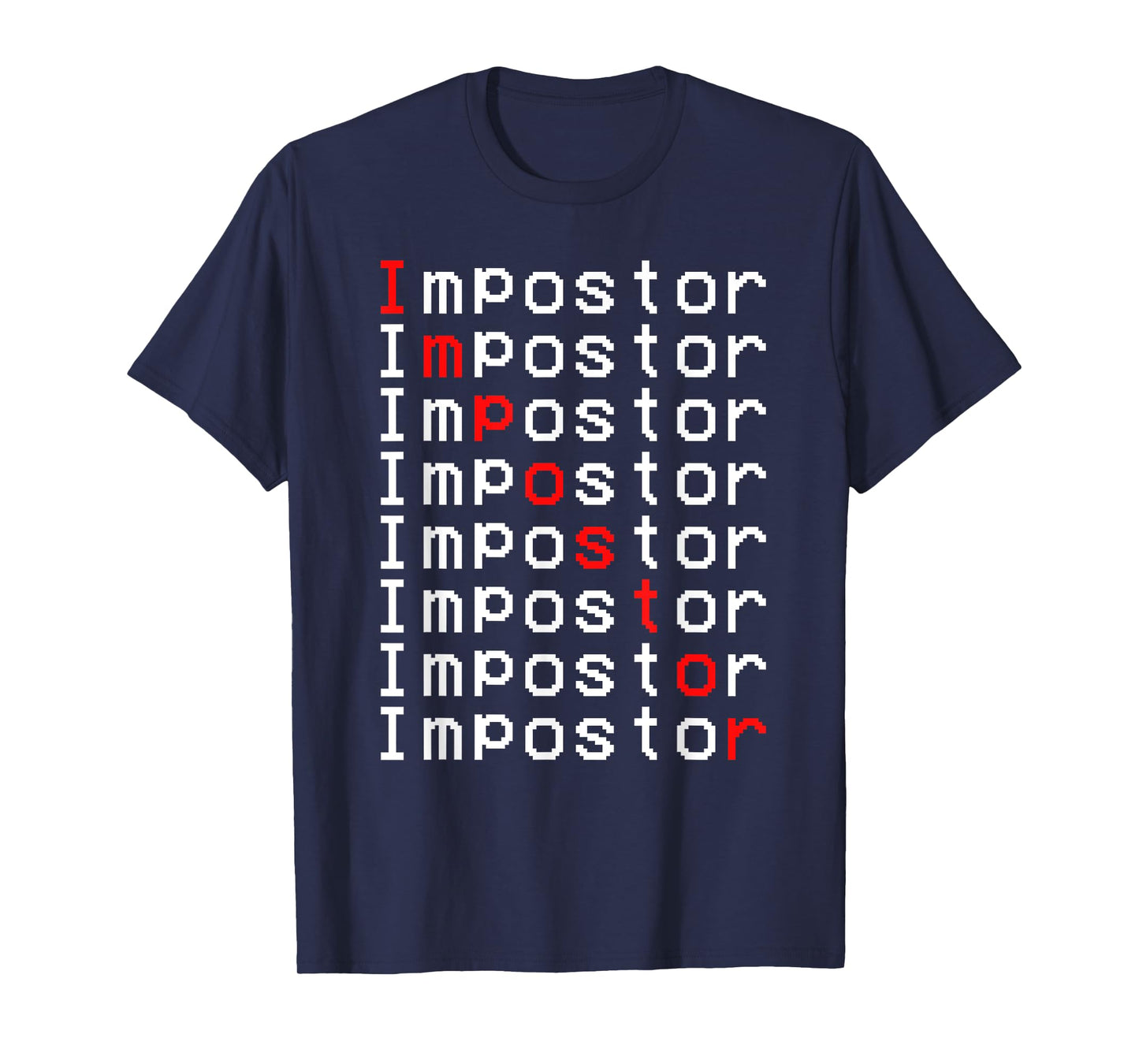 Impostor Repeated Gift Video Gamer Shirt Impostor Kinda Sus T-Shirt