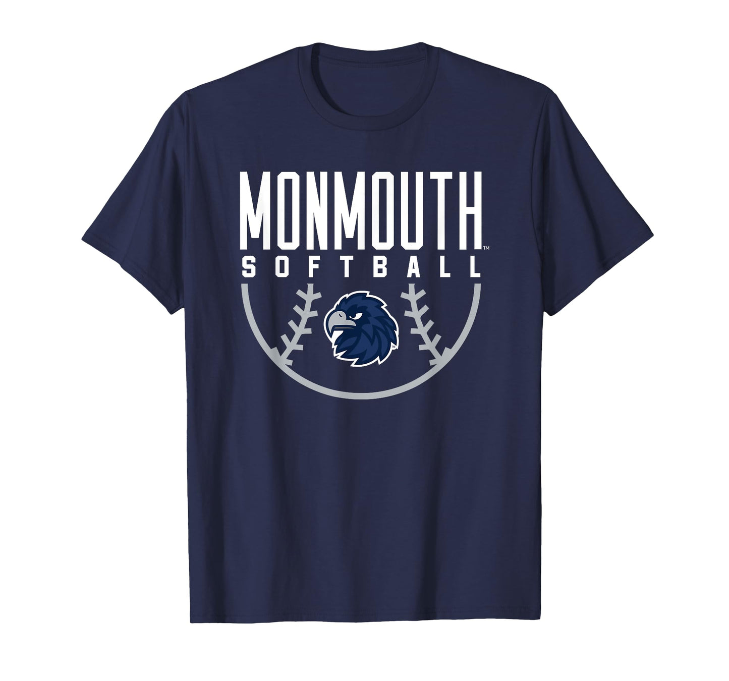 Monmouth University Hawks Softball Arch T-Shirt