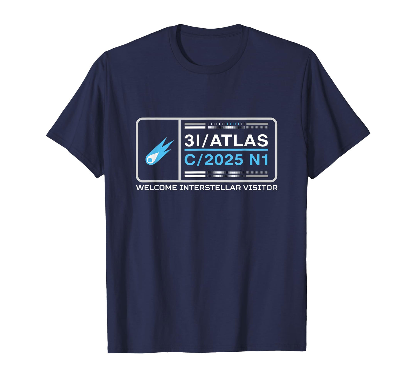 3I/Atlas C/2025 N1 Interstellar Visitor Comet Fun Space Art T-Shirt