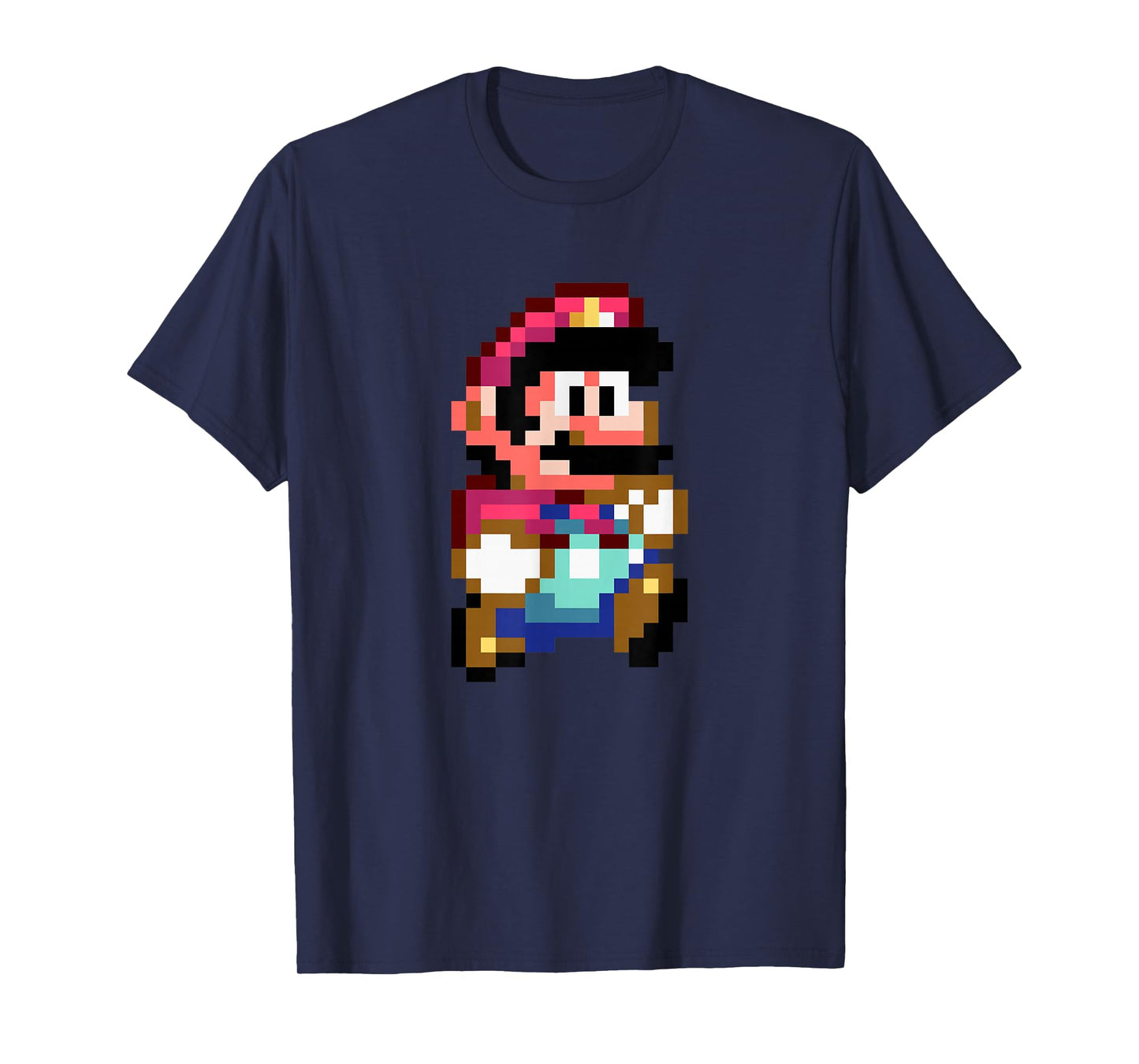 Super Mario Bros Retro Mushroom Kingdom 8-Bit Mario T-Shirt