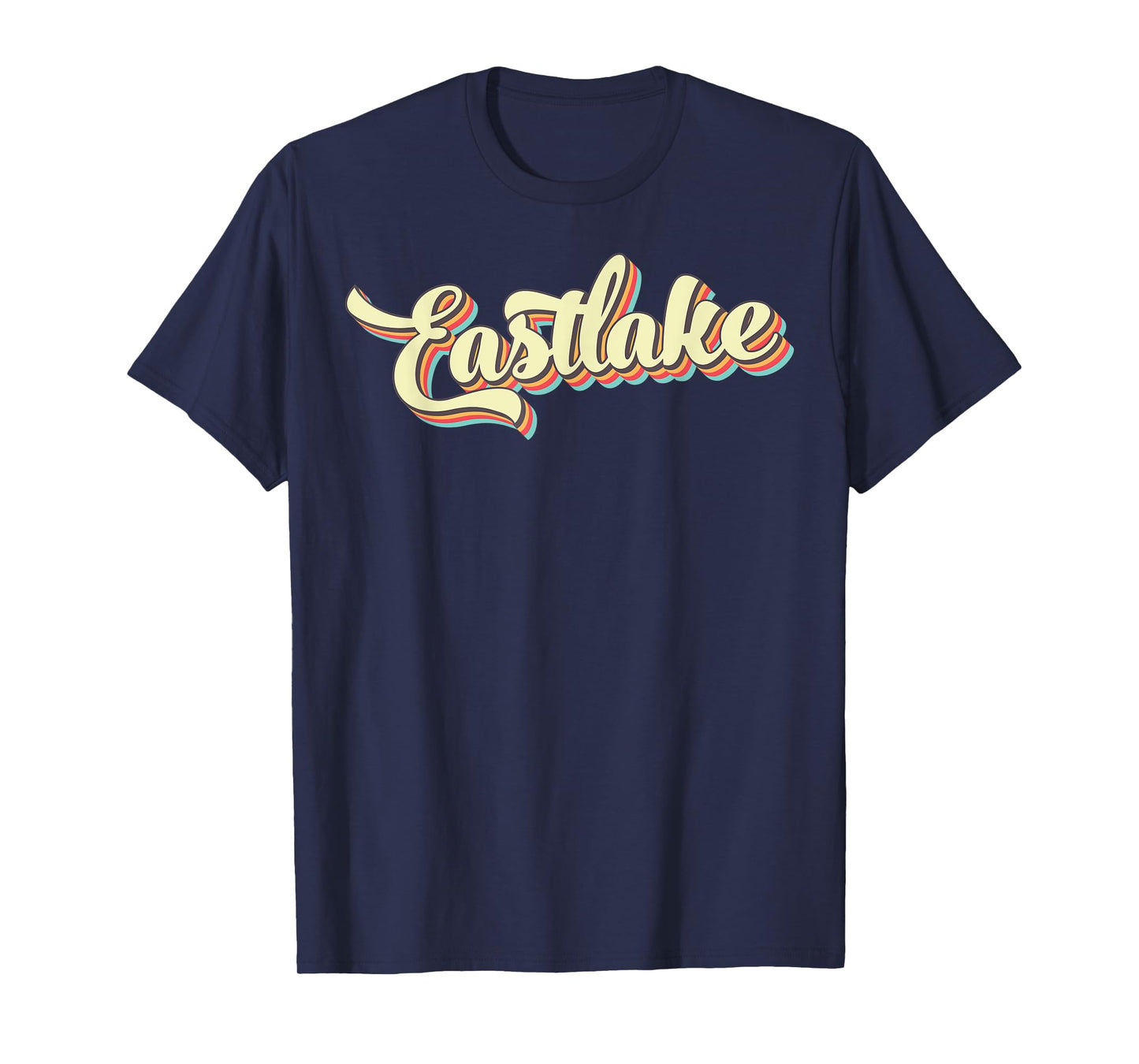 Eastlake TShirt Retro Art Baseball Font Vintage T-Shirt