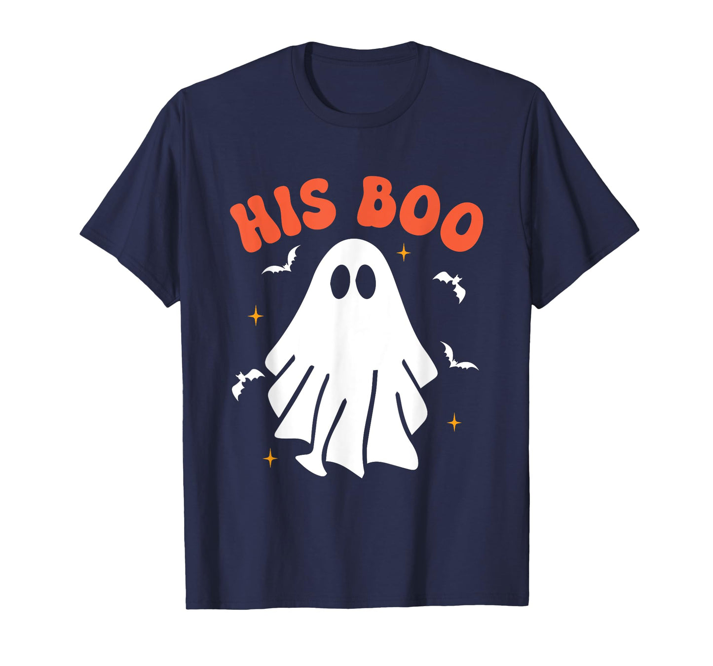 Her Boo & His Boo Funny Matching Halloween Pajama Couples T-Shirt