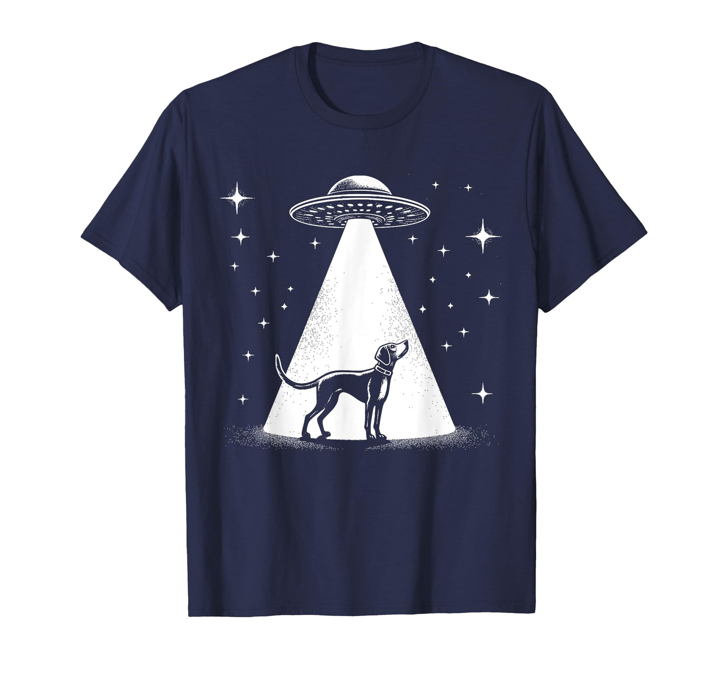 American Foxhound Mom Dad Dog - Funny Alien UFO T-Shirt