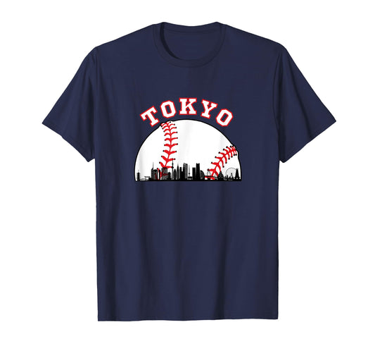 Tokyo Baseball Shirt Tokyo Japan Cityscape Tokyo Skyline T-Shirt