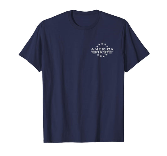 AMERICA FIRST 1ST PATRIOT BETSY ROSS RING OF STARS T-Shirt