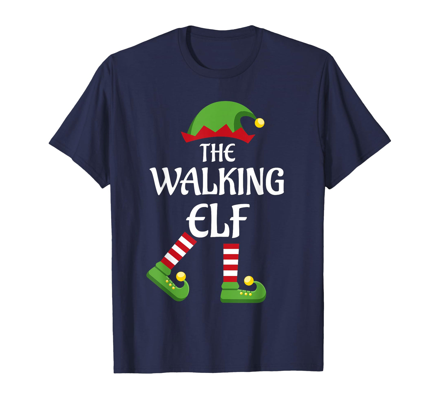 Walking Elf Family Matching Group Christmas T-Shirt