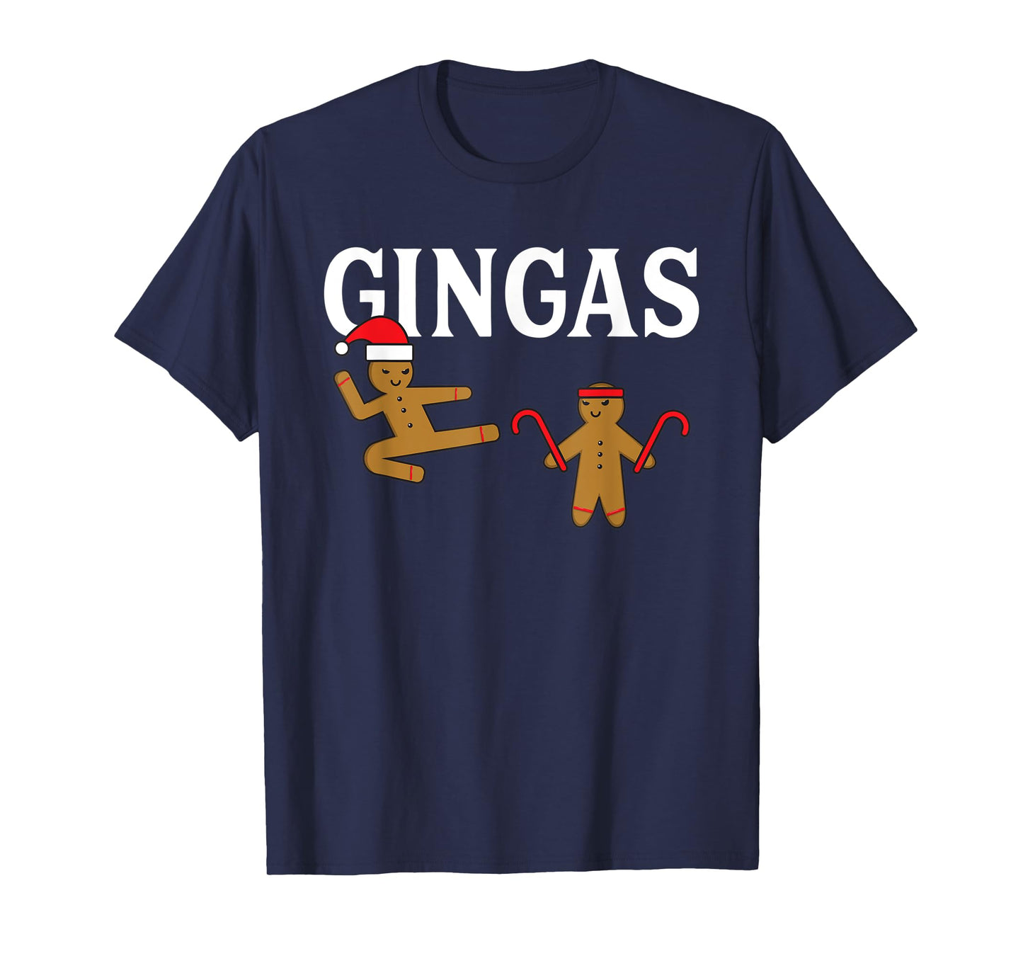 Gingas Ninja Gingerbread Ginger Men Karate Christmas Funny T-Shirt