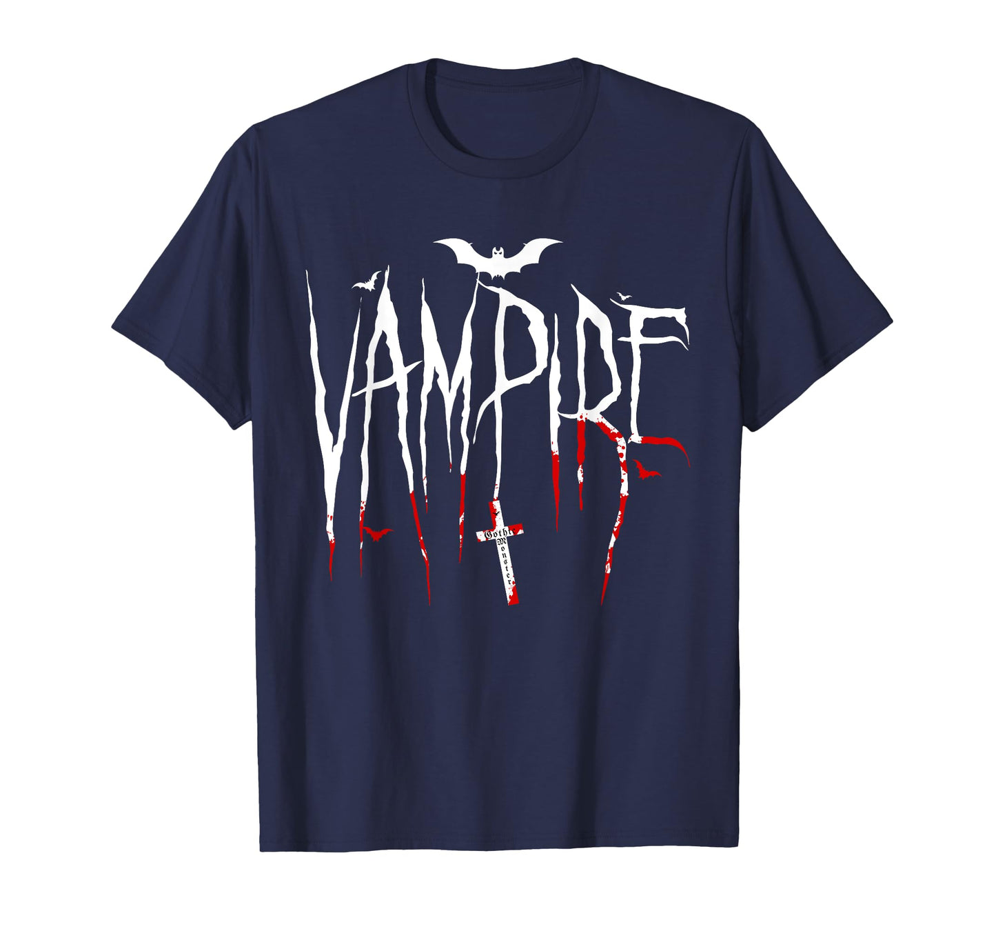 Vampire Bat Gothic Monsters Halloween T-Shirt