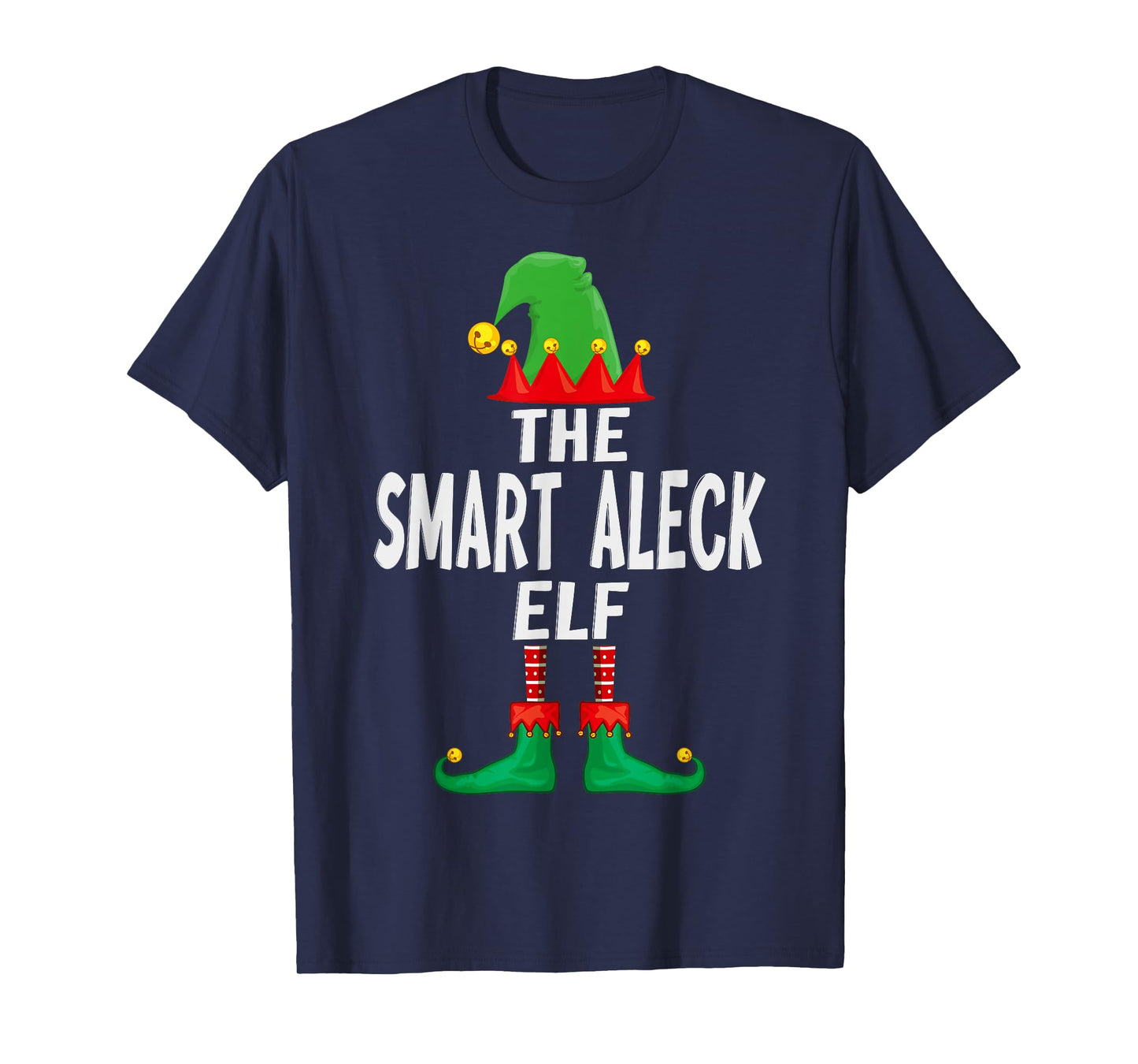 The Smart Aleck Elf Matching Family Christmas T-Shirt
