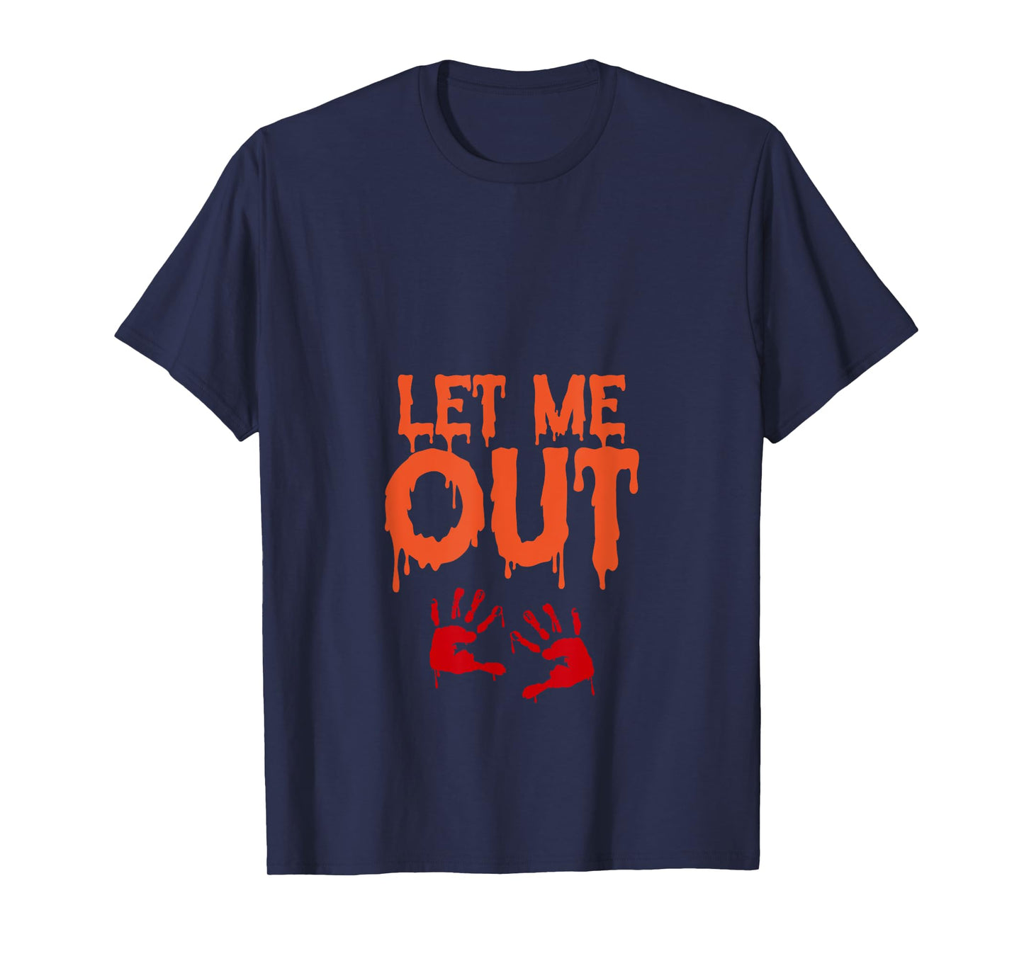 Let Me Out Funny Pregnant Halloween Costume Baby Zombie Mom T-Shirt
