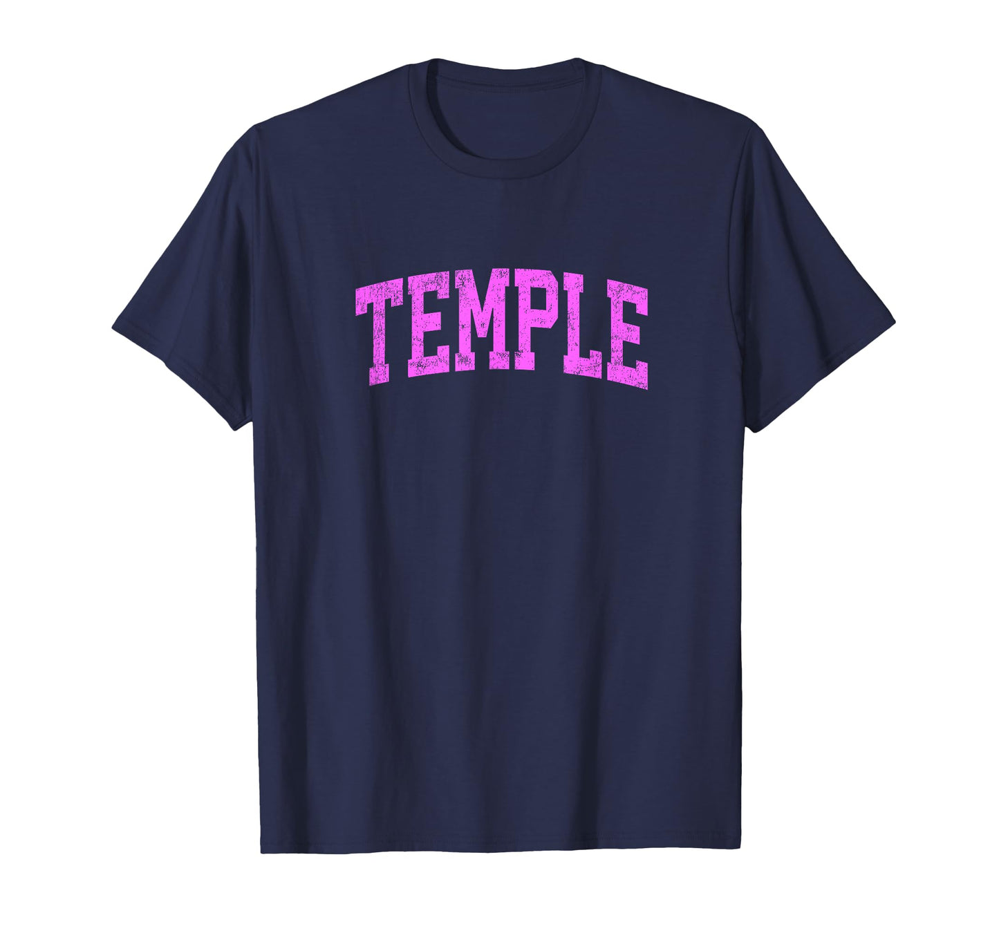 Temple Texas TX Vintage Athletic Sports Pink Design T-Shirt
