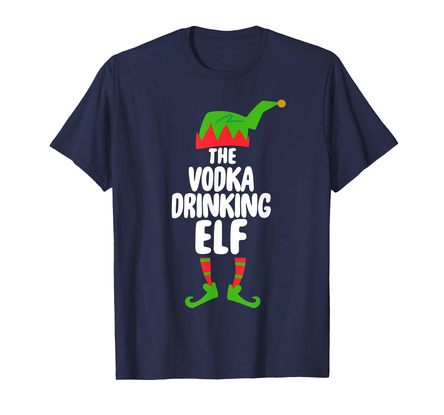 Funny The Vodka ELF Tee Shirt Christmas Holiday Gift T-Shirt