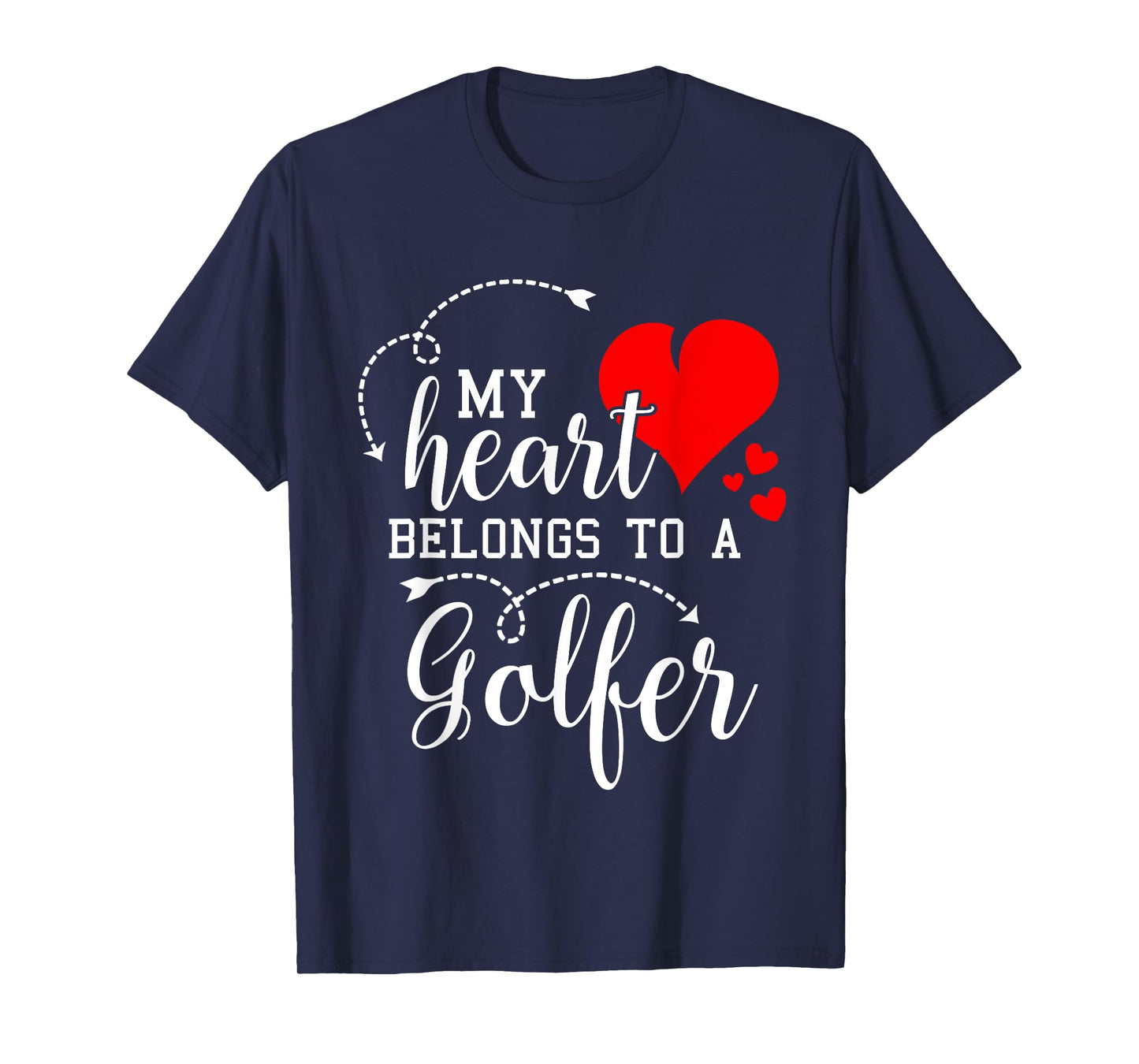 I Love My Golfer Husband Wife Gifts Valentines Day Shirt