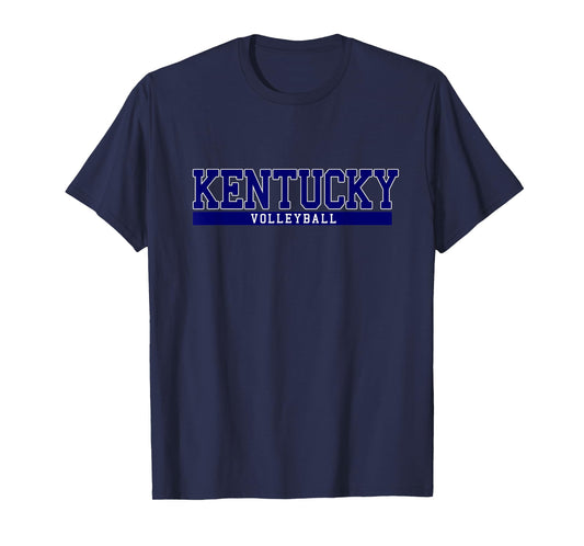 Kentucky Volleyball T-Shirt - Black, Unisex, Adult, Short Sleeve, Modern, Letter Print, Crew Neck, Sports, Volleyball