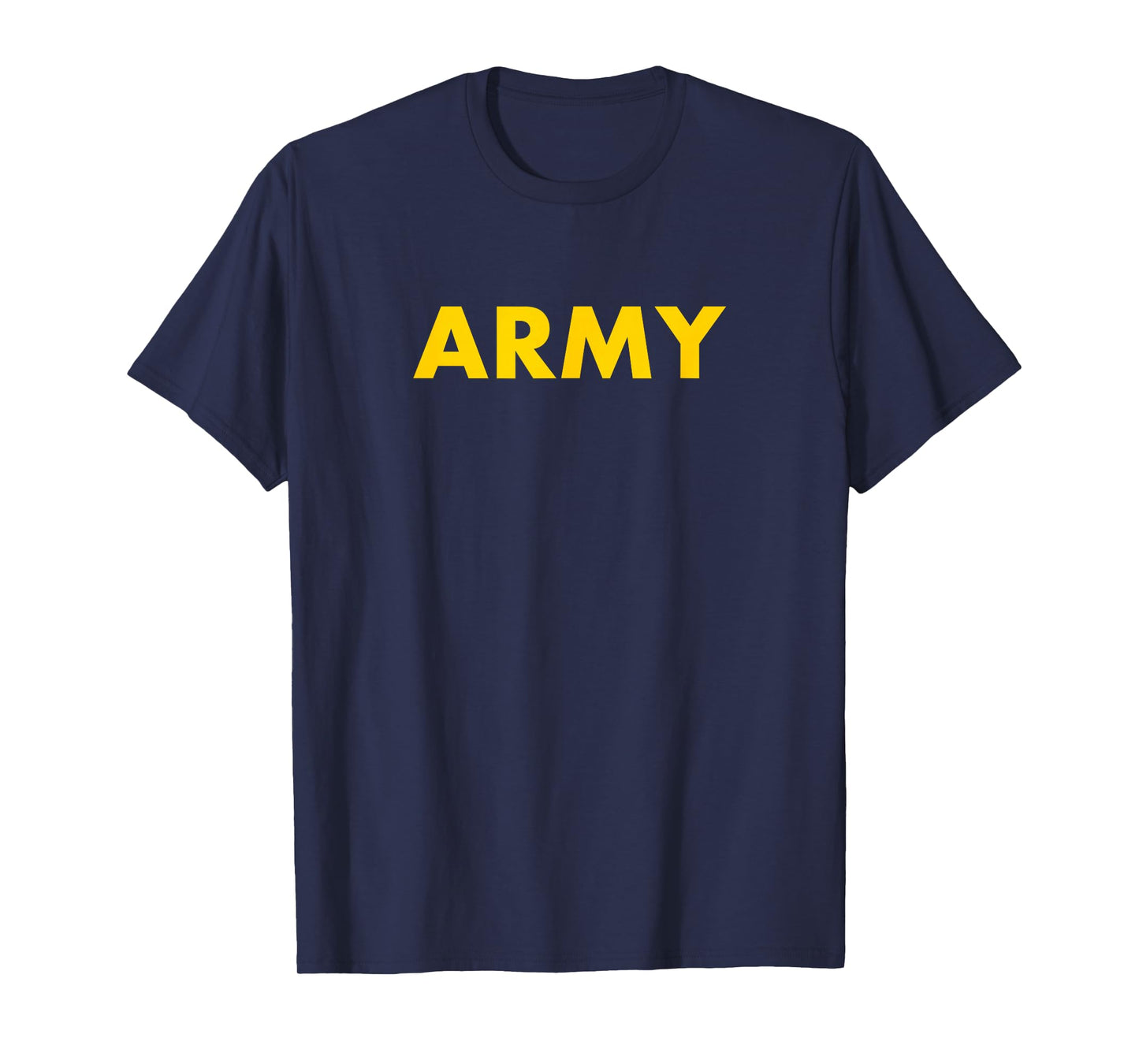 Army Logo Yellow PT Workout Classic Retro T-Shirt