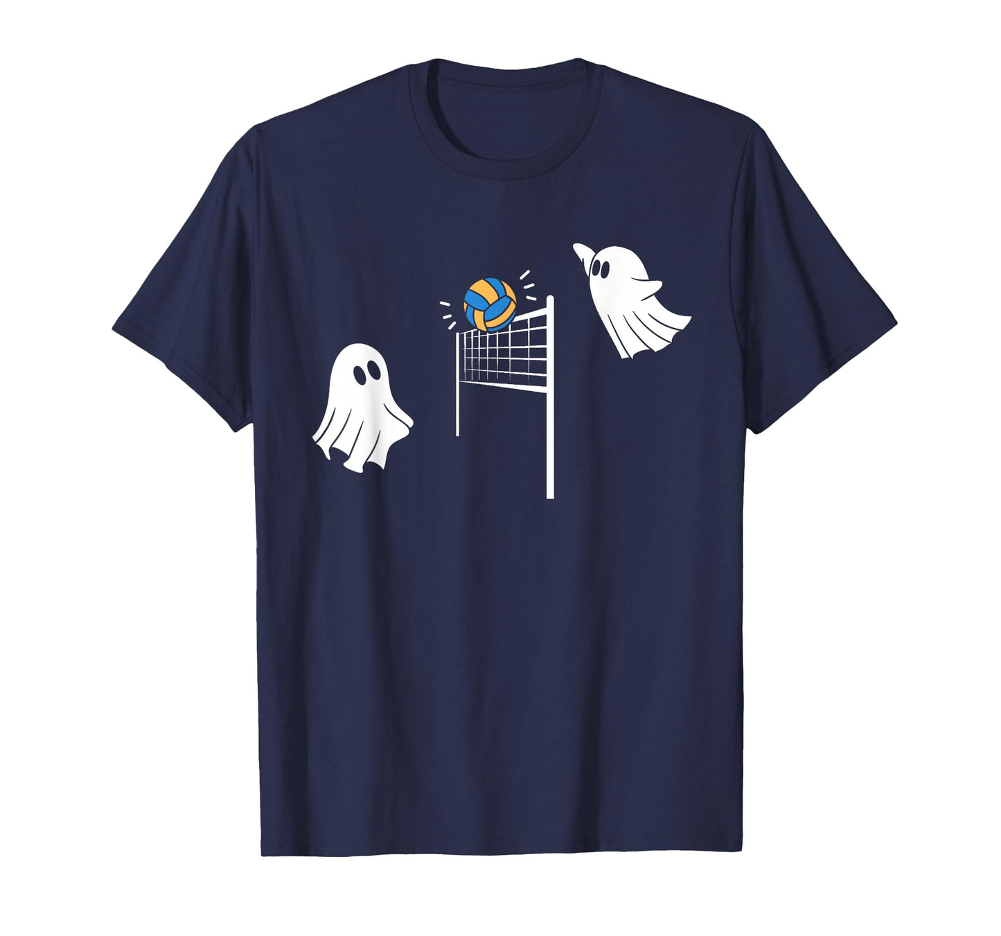 Funny Volleyball Halloween Ghost-Volleyball Sports Lovers T-Shirt