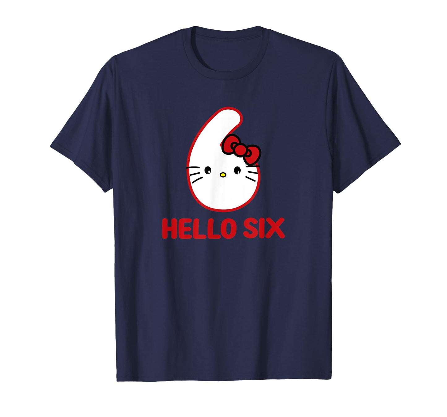 Happy Birthday Kitty, Cute Hello Six Bday 6th Kawaii Gift T-Shirt