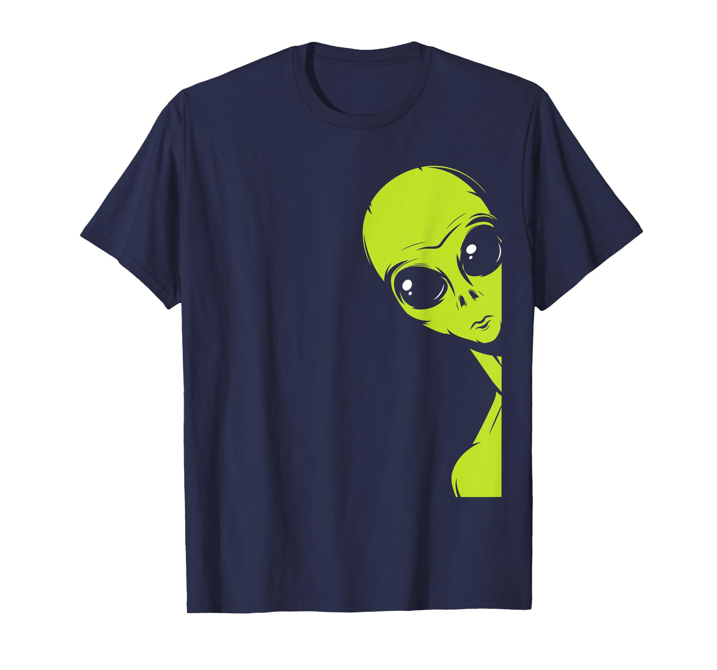 Funny Alien Peeking Alien Believer T-Shirt