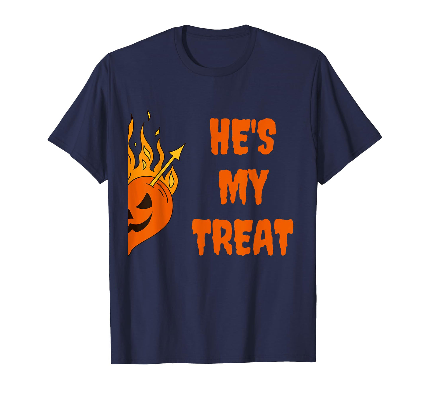 he's my treat she's my trick halloween matching set couples T-Shirt