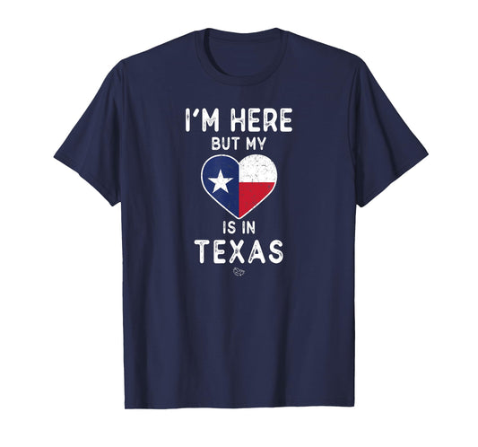My Heart is in Texas Shirt - Texas Flag T-Shirt Gift T-Shirt