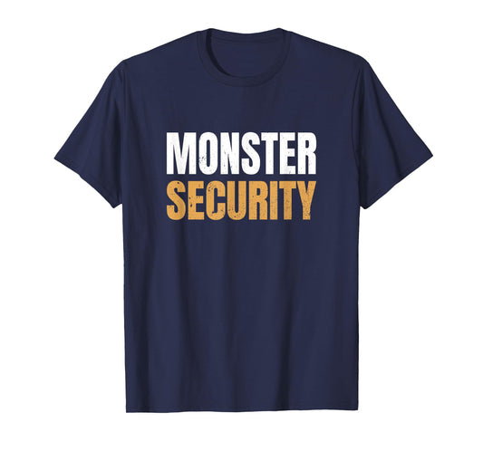 Monster Security Lazy Parents Dad Moms Halloween Costume T-Shirt