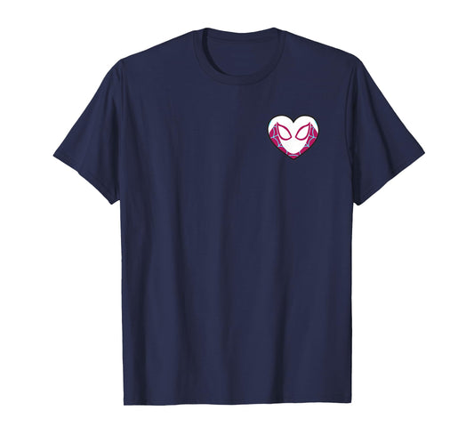 Marvel Spider-Gwen Ghost Spider Valentine’s Day Heart Mask T-Shirt