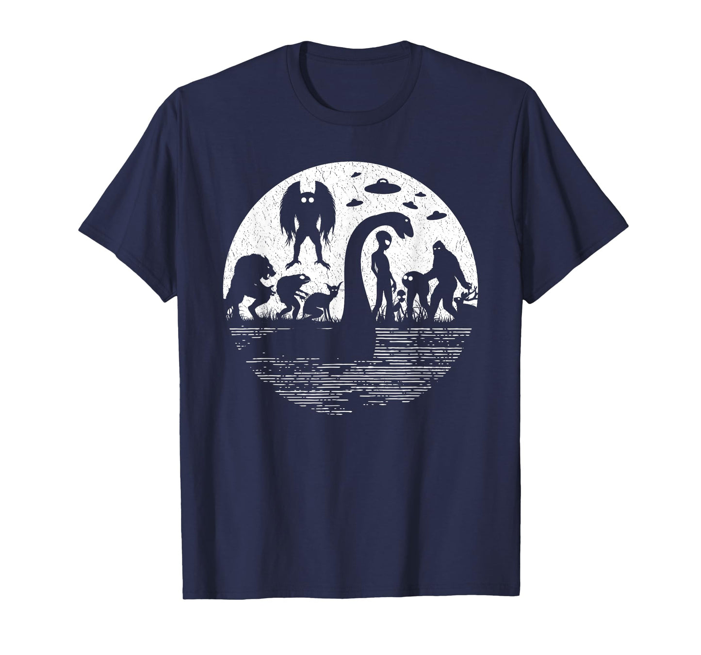 Bigfoot Loch Ness Monster Mothman And Aliens! Funny Cryptid T-Shirt