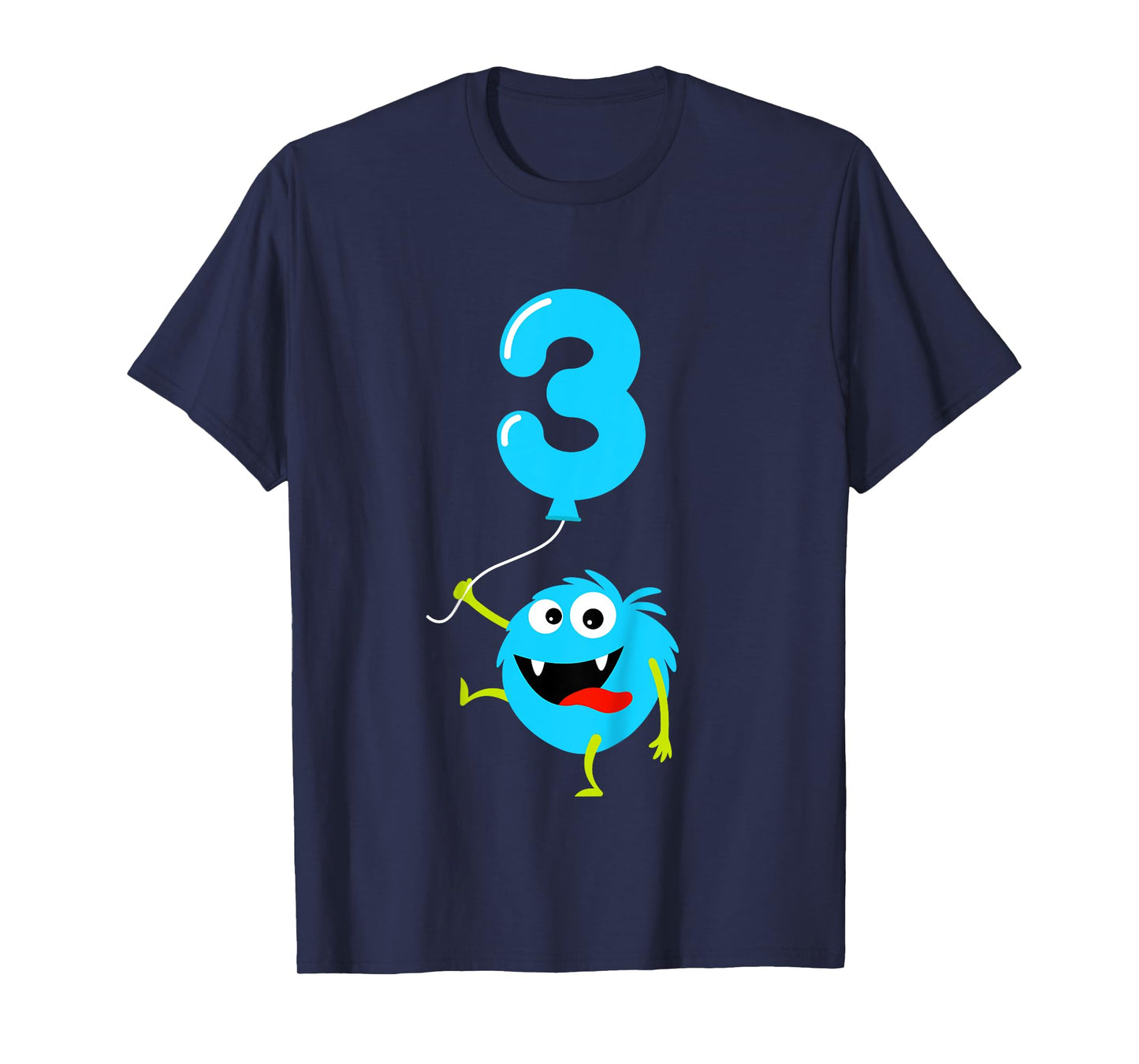 Kids 3rd Birthday Cute Monster Gift Shirt For 3 Year Old Boys T-Shirt