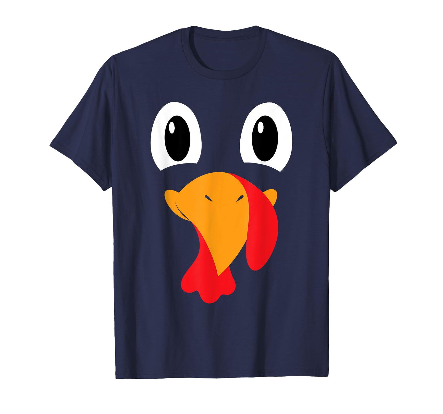 Turkey Face Kids Adult Funny Halloween Thanksgiving T-Shirt