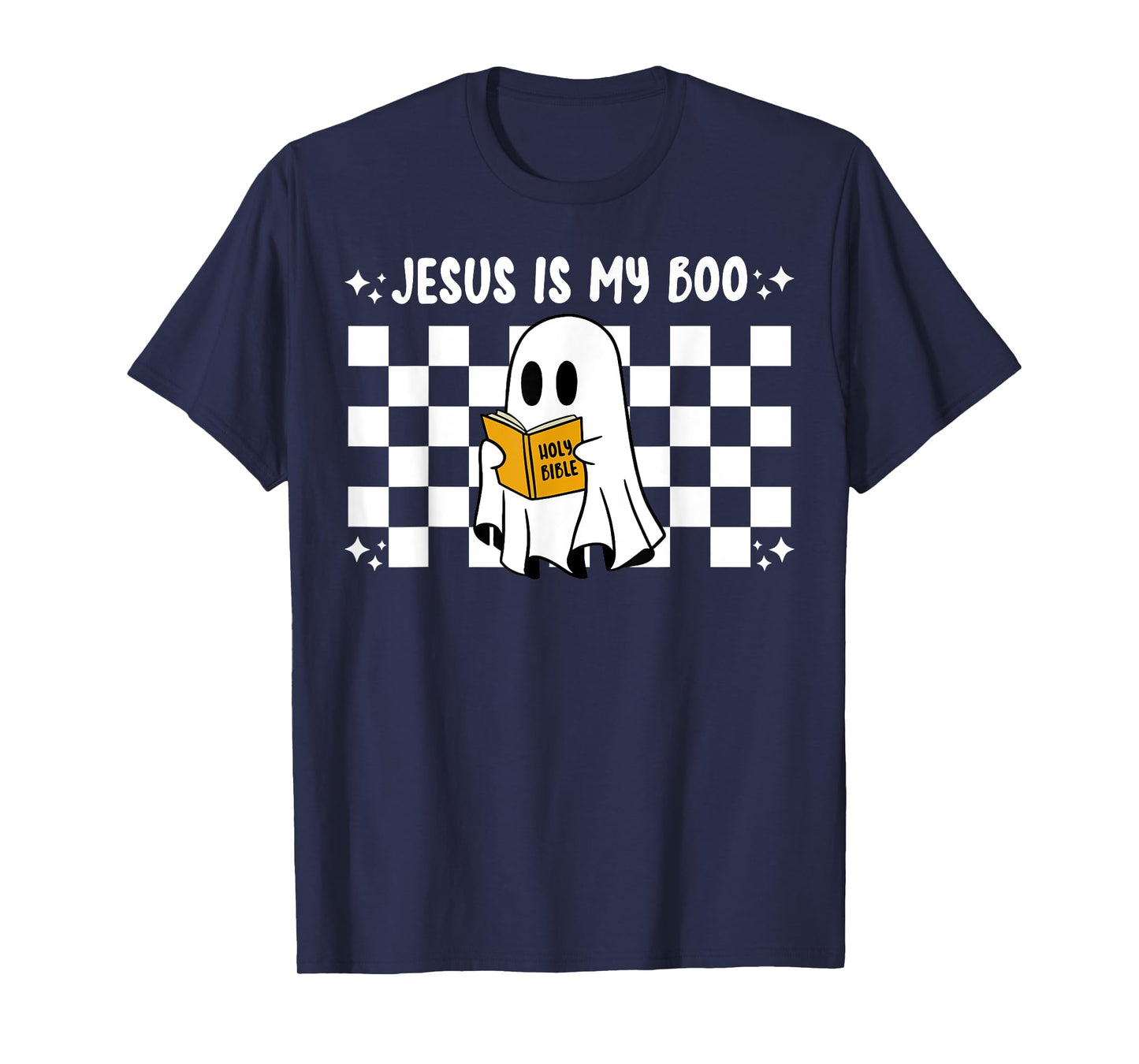 Retro Jesus Is My Boo Ghost Faith Christian Halloween T-Shirt
