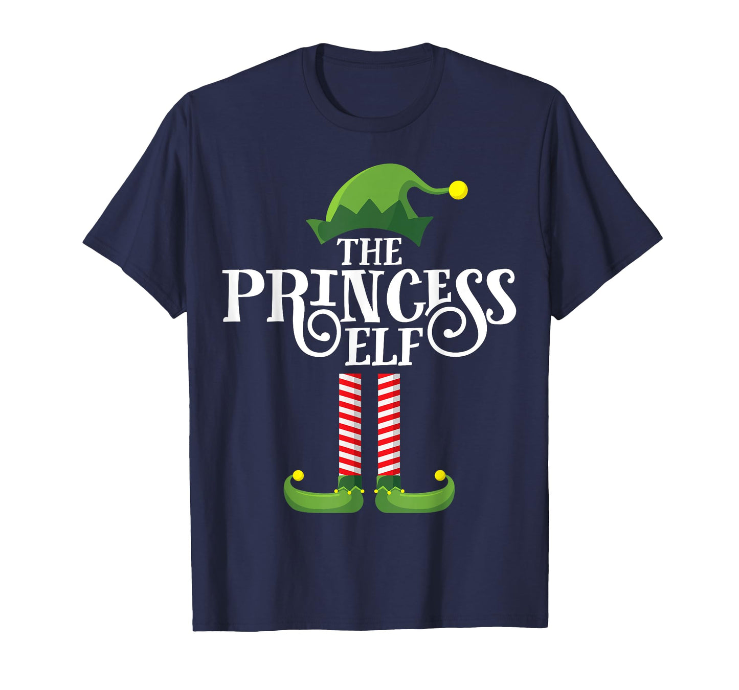 Princess Cute Elf Matching Family Group Christmas Party PJ T-Shirt