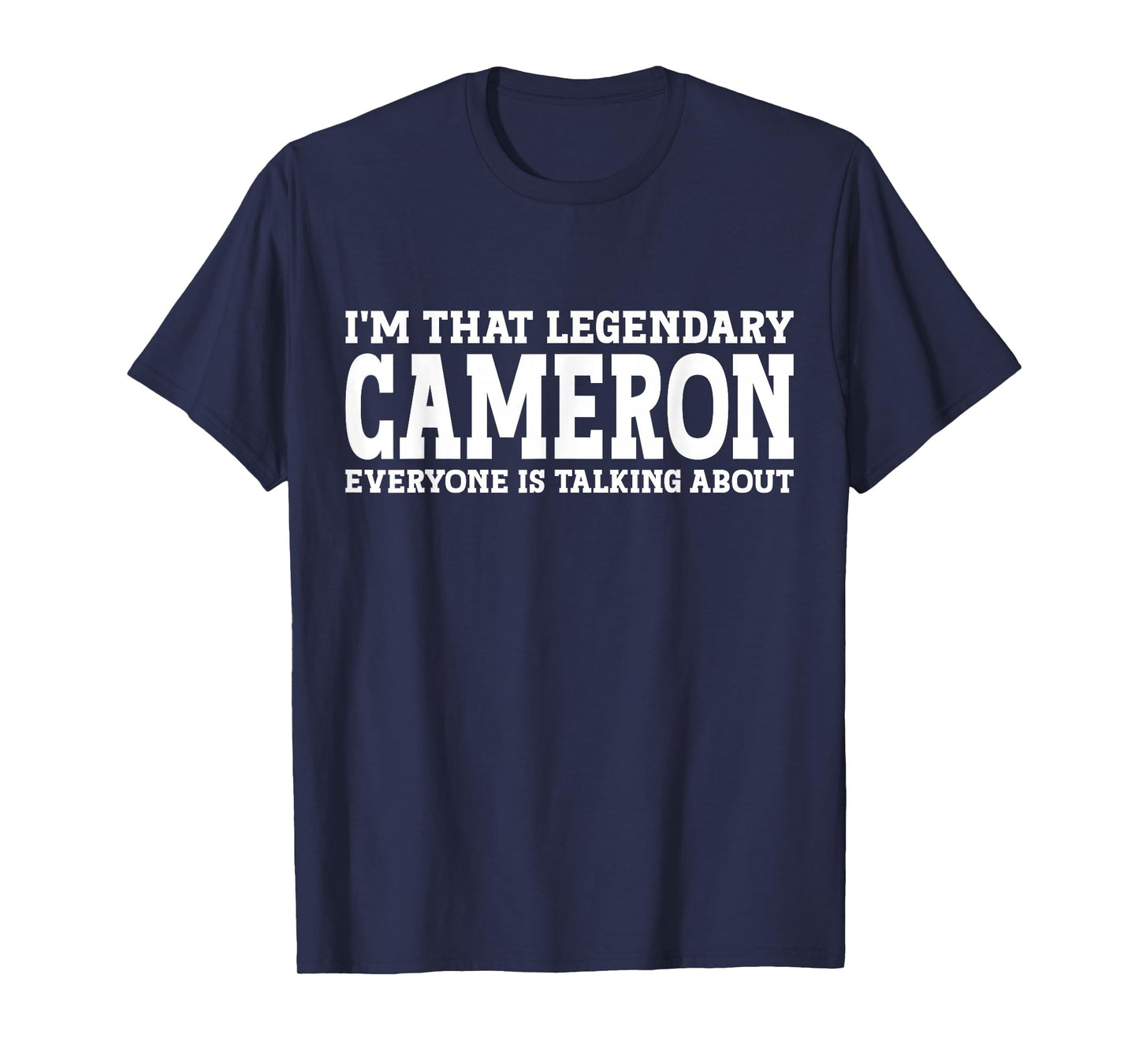 Cameron Personal Name Funny Camera T-Shirt