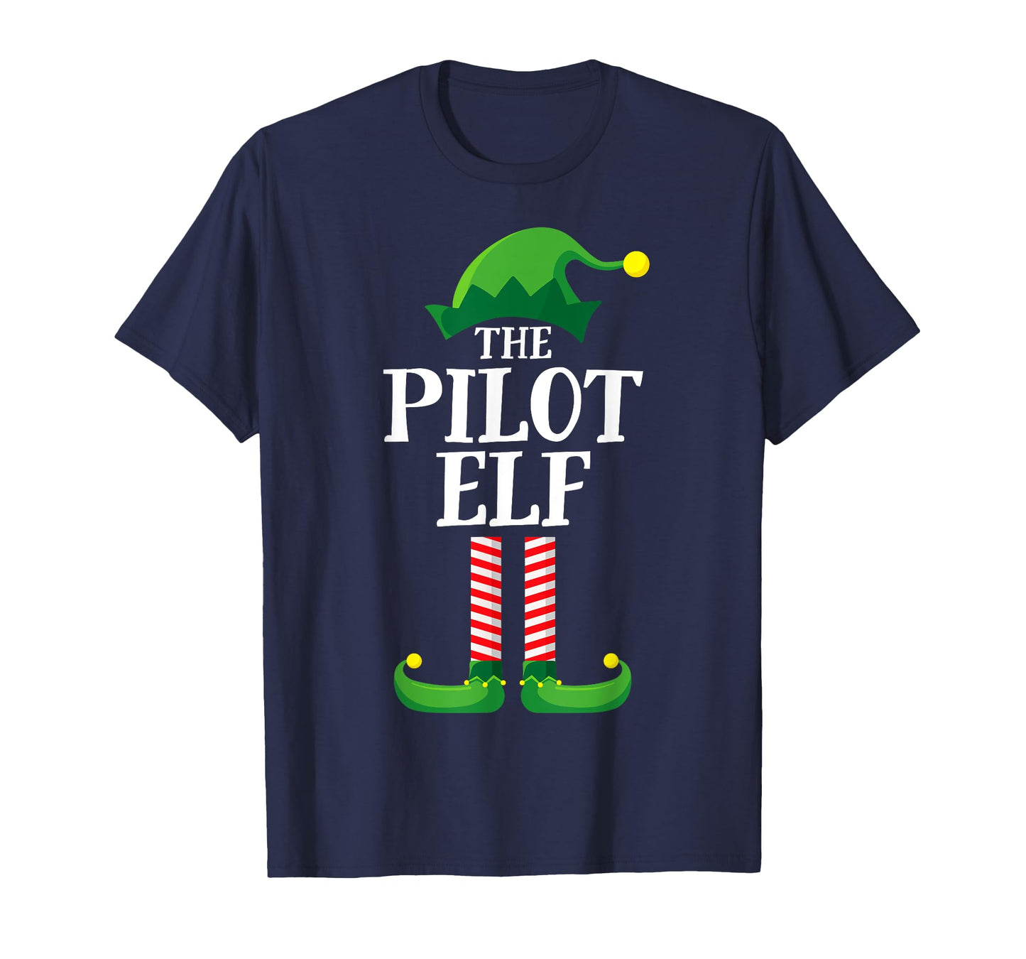 Pilot Elf Matching Family Group Christmas Party Pyjamas T-Shirt
