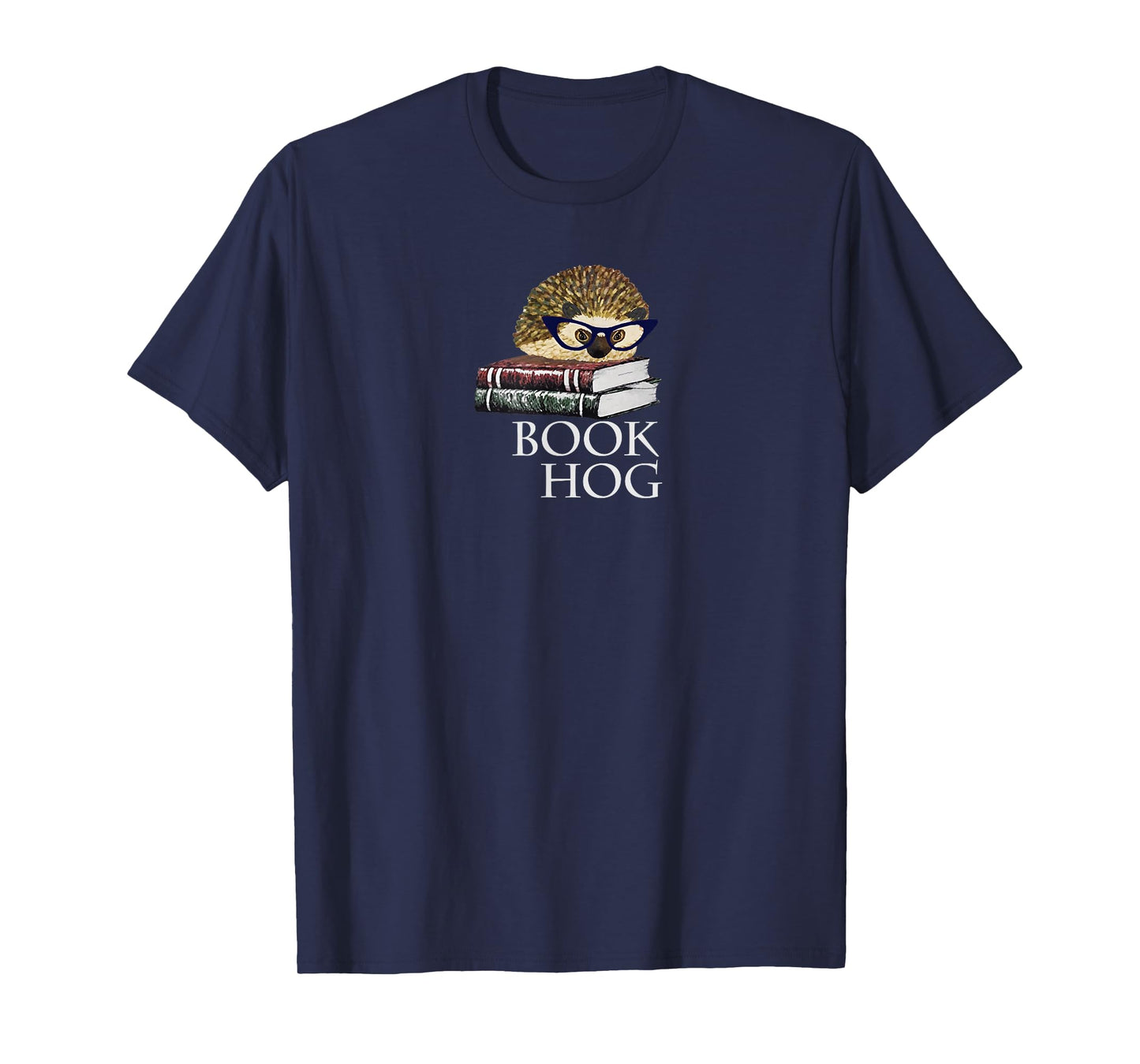 Book Hog Cute Hedgehog Reading Tee Shirt T-Shirt